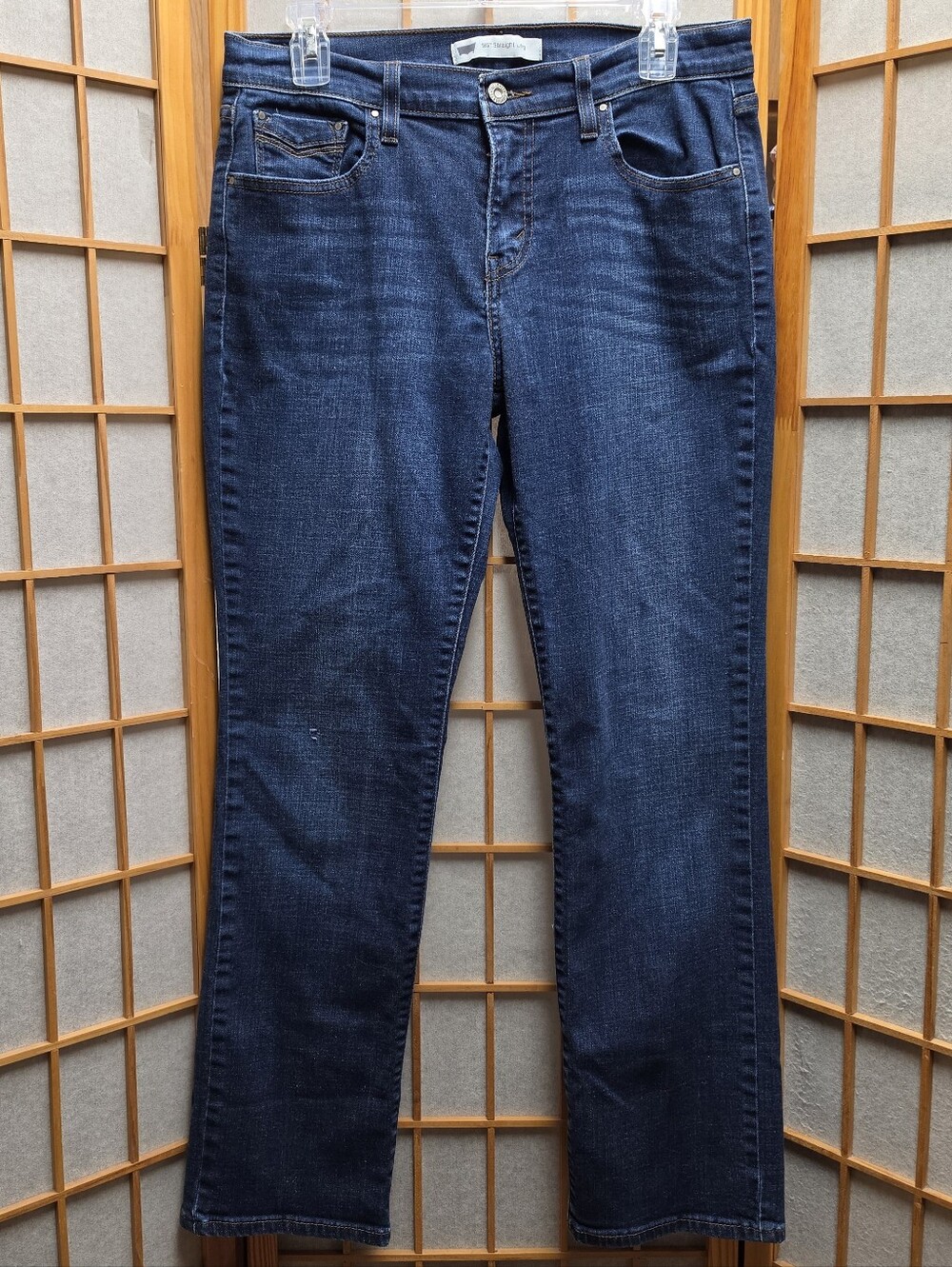 👖 Levi's 505 Straight Leg Dark Wash Jeans 6/8